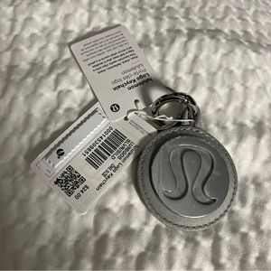 NWT Lululemon Logo Keychain Love SLVR/SILD Gray Silver $24